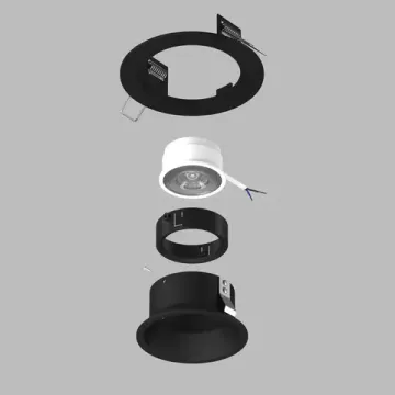 Светильник точечный 1*GU5.3 D61707BMOD черный Domino Lightstar