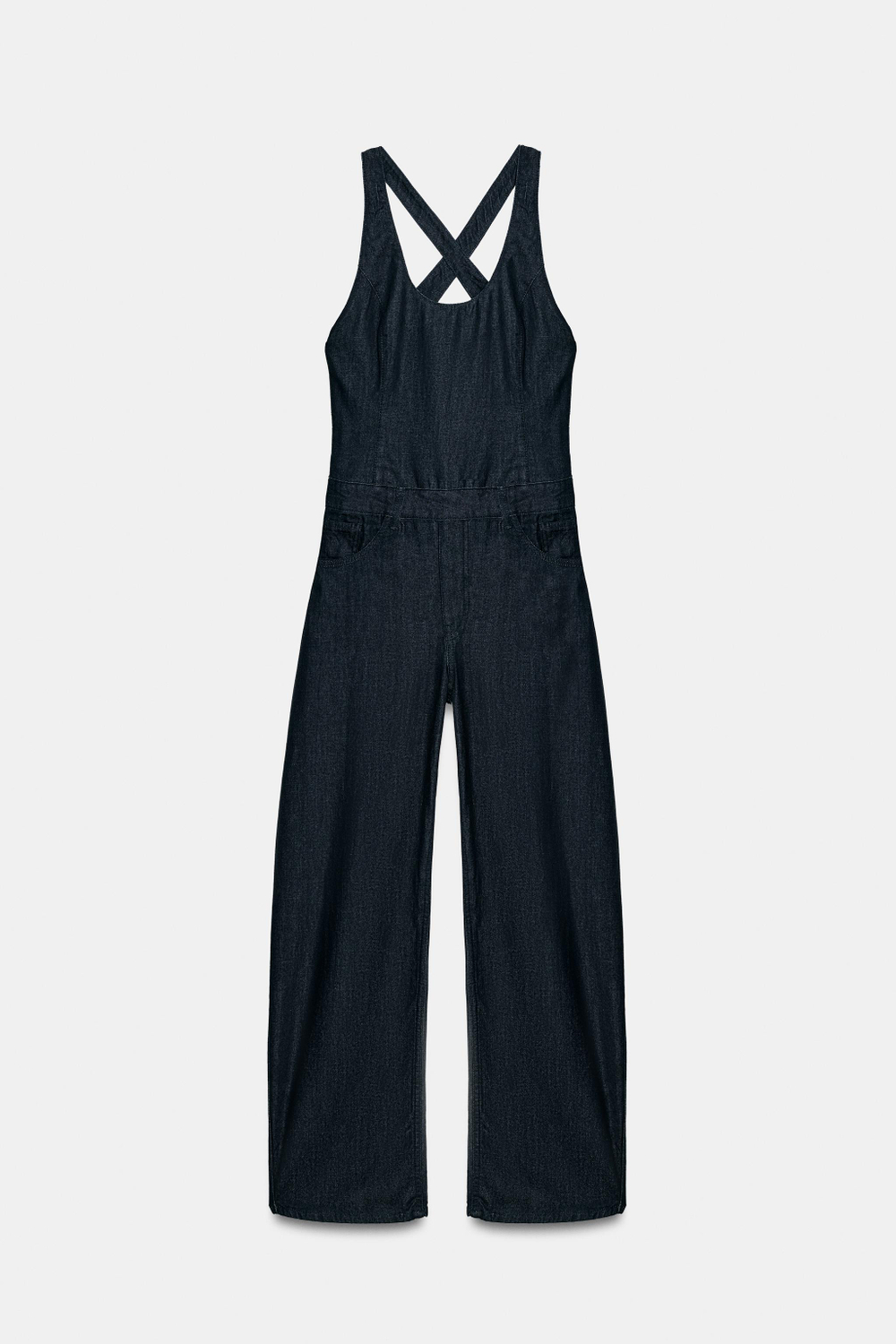 ДЛИННЫЙ КОМБИНЕЗОН С ПЕРЕКРЕСТНЫМИ БРЕТЕЛЯМИ — ZARA