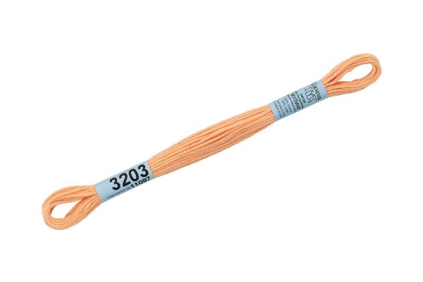 Мулине Gamma 100% хлопок, цв.3203 розово-бежевый, 24 мотка по 8 метров