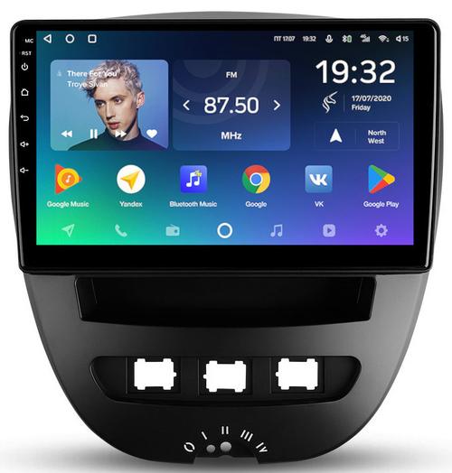 Магнитола для Citroen C1, Peugeot 107, Toyota Aygo - Teyes CC2 PLUS монитор 10.1" QLED, Android 10, Быстрая, SIM-слот