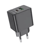 Зарядное устройство Borofone BAS14A PD20W+QC3.0 3A Type-C+USB Black