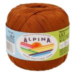 Пряжа Alpina Lily / уп.10 мот. по 50г, 175м, 037 св.коричневый