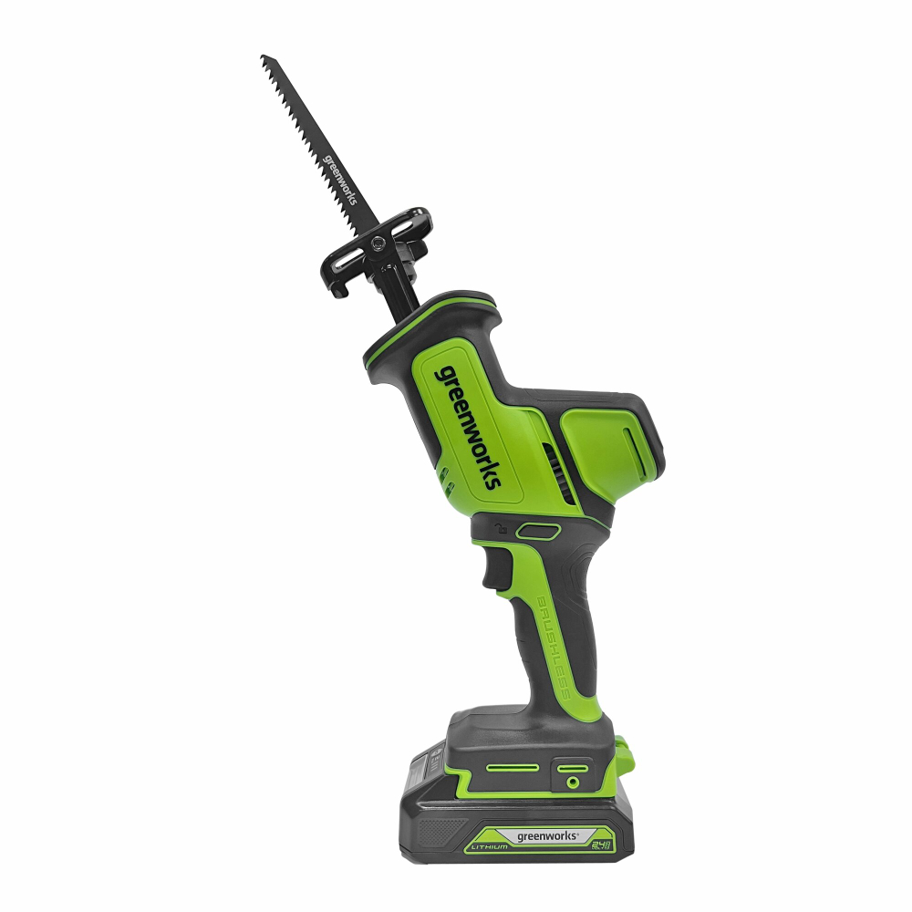 Пила сабельная аккумуляторная GREENWORKS GPT-CRS-25 24V, бесщеточная, без АКБ и ЗУ (1200507)