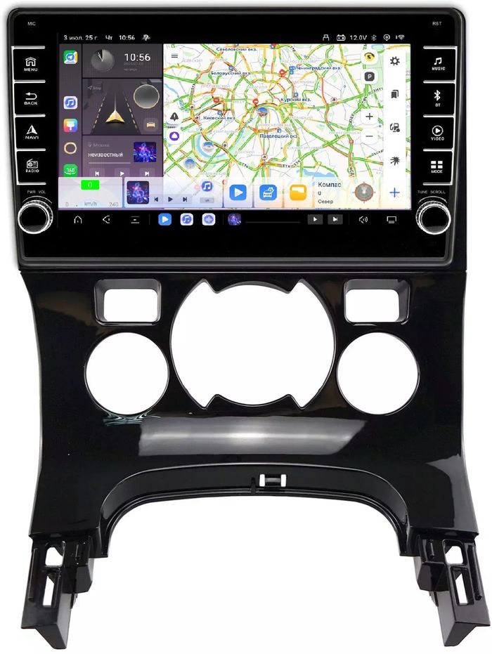 Магнитола для Peugeot 3008 2010-2016 (климат) - Kuberg OL-9965-A (кнопки и крутилки) Android 13, Быстрая, CarPlay, 4G SIM-слот