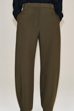 ZARA БРЮКИ BALLOON ZW COLLECTION, ХАКИ