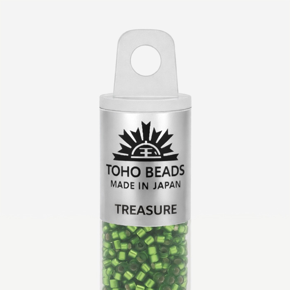 Японский бисер TOHO Treasure (№27F), с внутренним серебрением, прозрачный матовый