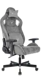 Кресло игровое Knight Outrider LTD серый Light-19 с подголов. крестов. металл