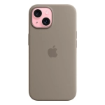 Силиконовый чехол с поддержкой MagSafe Apple Silicone Case для iPhone 15, Clay (Пепельно-коричневый)