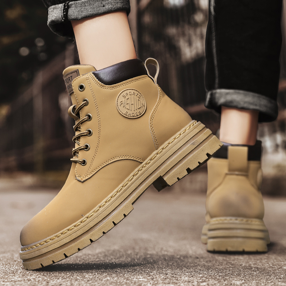 HUANAI 10.5cm Combat Boots Unisex