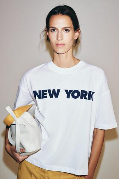 ФУТБОЛКА ОВЕРСАЙЗ С НАДПИСЬЮ — ZARA