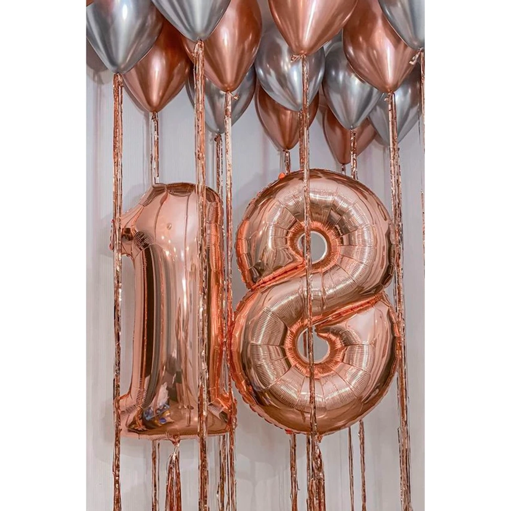 Шары на дождике на 18 лет