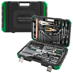 Набор инструментов 142+2пр. 1/4'', 3/8'', 1/2''(6гр.,12гр.) RockFORCE RF-41421+2