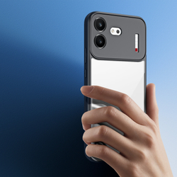 Чехол прозрачный с черными рамками для Nothing Phone 4b, серия Aimo Series от Dux Ducis
