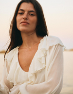 Женское мини-платье с воланами - BERSHKA