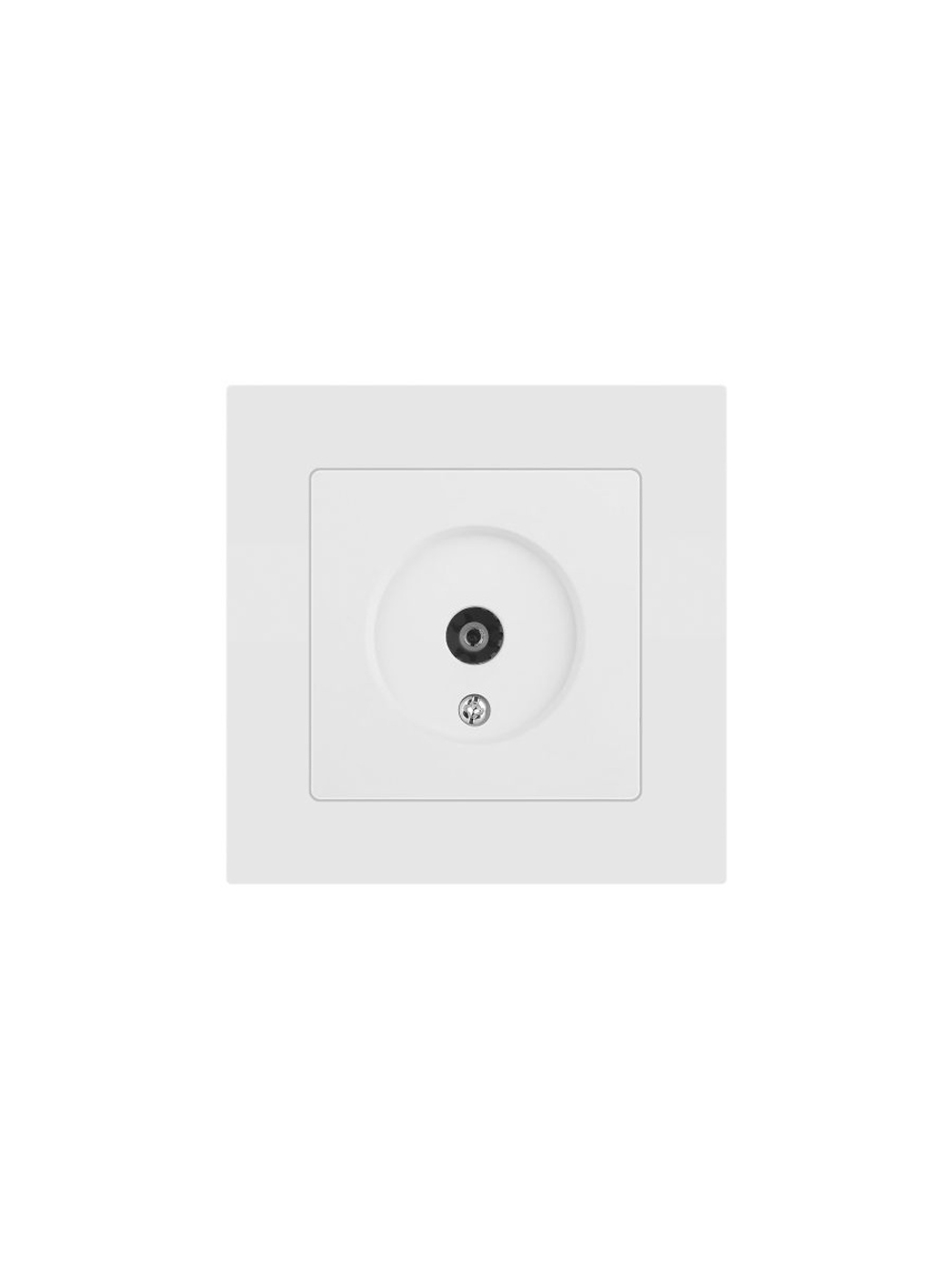 Розетка телевизионная одиночная TV СП Accent 6-301-01М IP20 бел. матов. Intro Б0063603