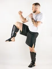 Защита голени и стопы  BoyBo B-series черно-оранжевая
