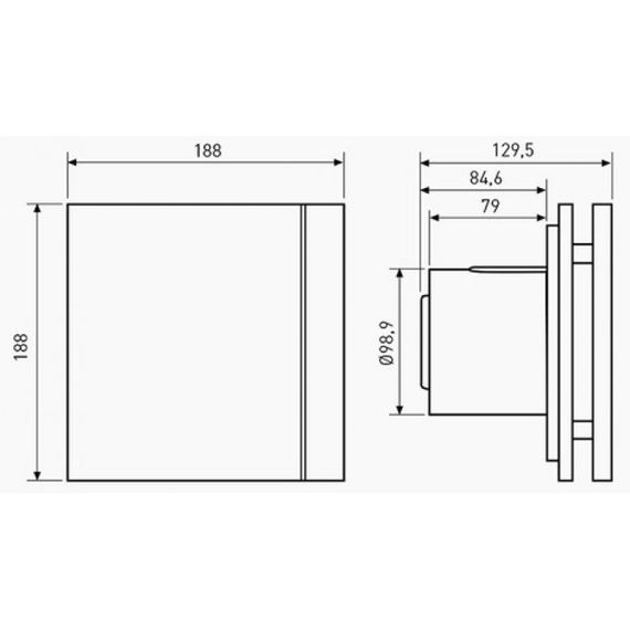 Вентилятор Soler &amp; Palau Silent Design 100 CZ 12V + CT 12/14 (с понижающим трансформатором)