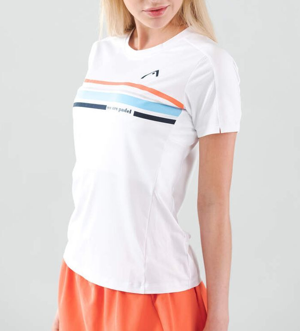 Женская теннисная футболка Head Padel Tech T-Shirt - белый