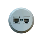 Розетка ретро компьютерная/телефонная, белый, Bylectrica TP4-5201 белый