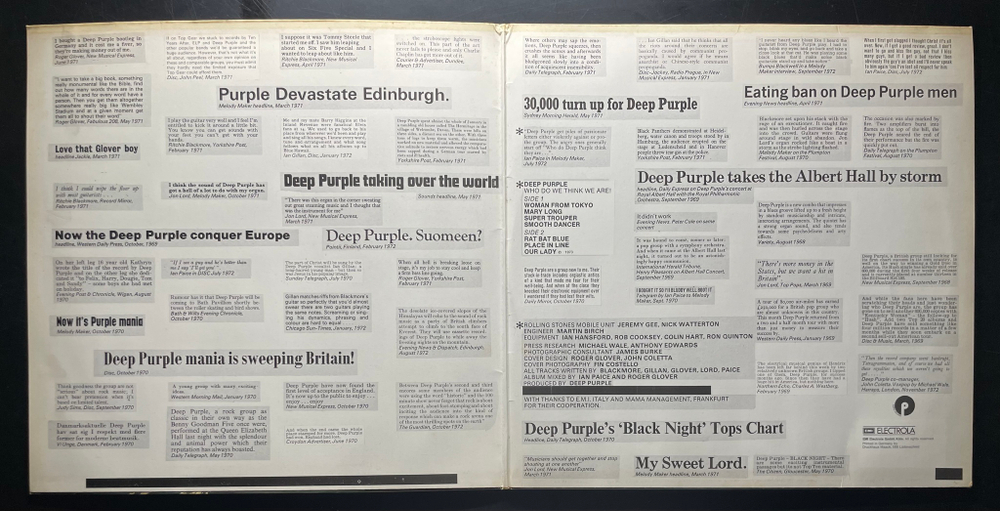 Deep Purple ‎– Who Do We Think We Are (Германия 1973г.) Club