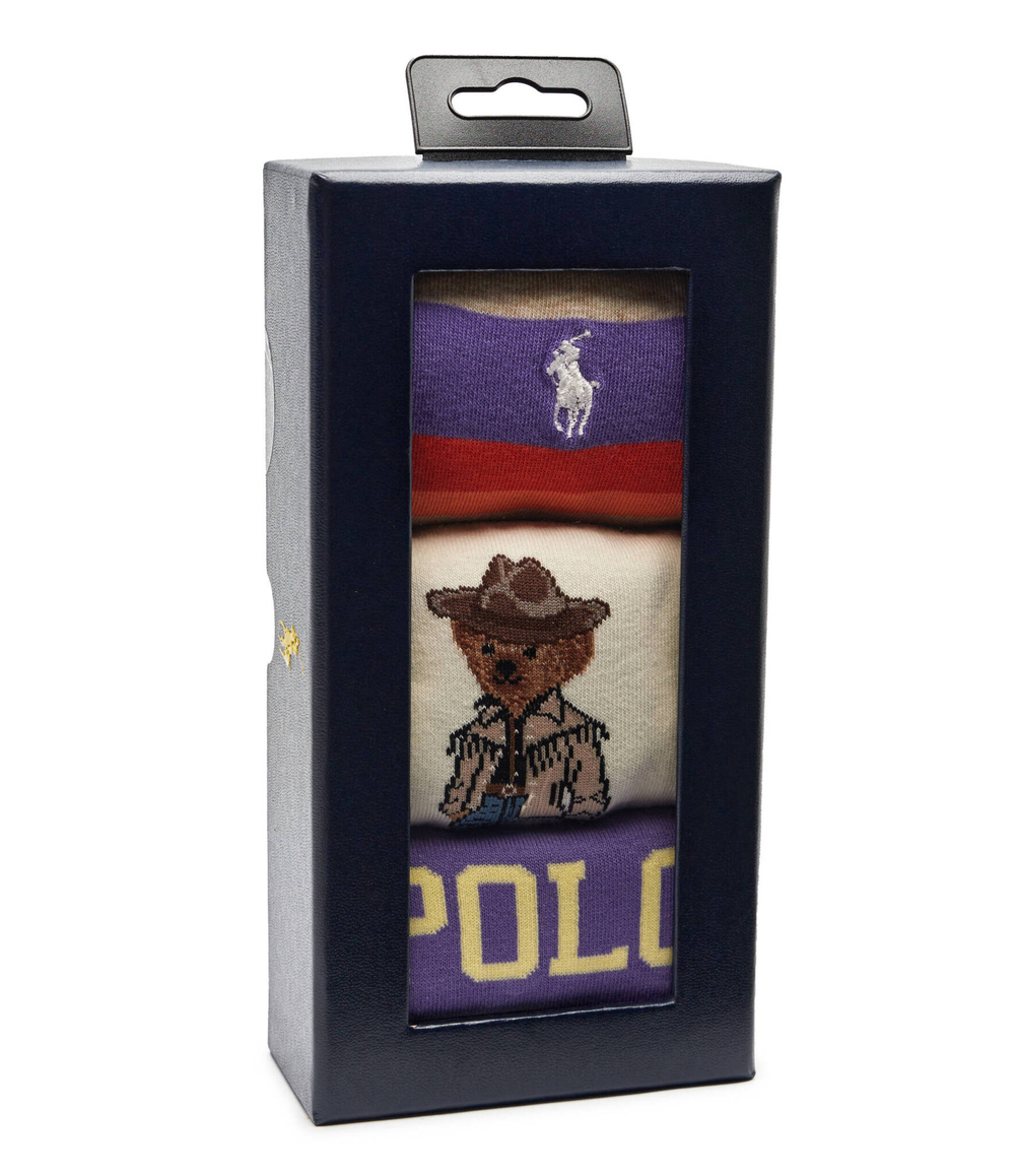 Носки 3 пары POLO RALPH LAUREN - лавандовый(455955248)