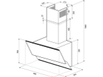 Вытяжка KRONA IRIDA 600 white sensor