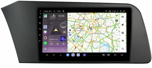 Магнитола для Hyundai Elantra 2021+ - Kuberg QLed, Android 13, Быстрейшая, CarPlay, SIM-слот