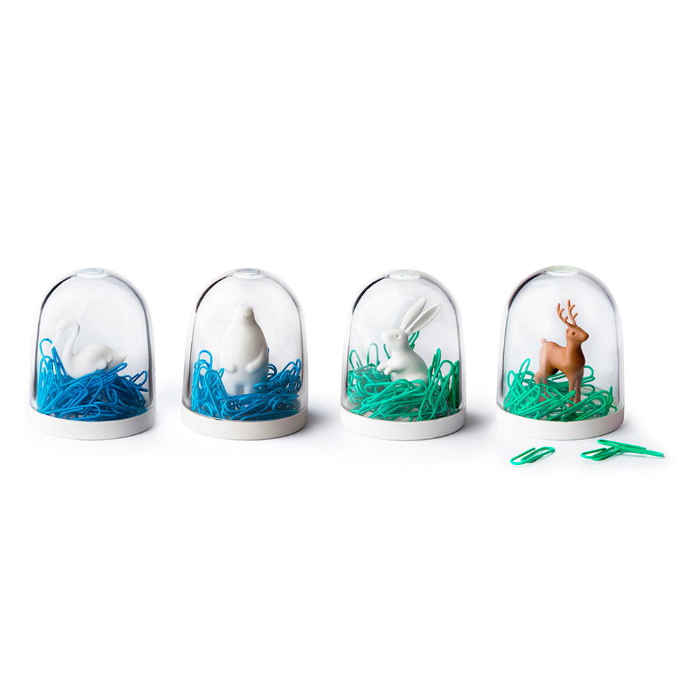 Держатель для скрепок Qualy Polar bear on ice
