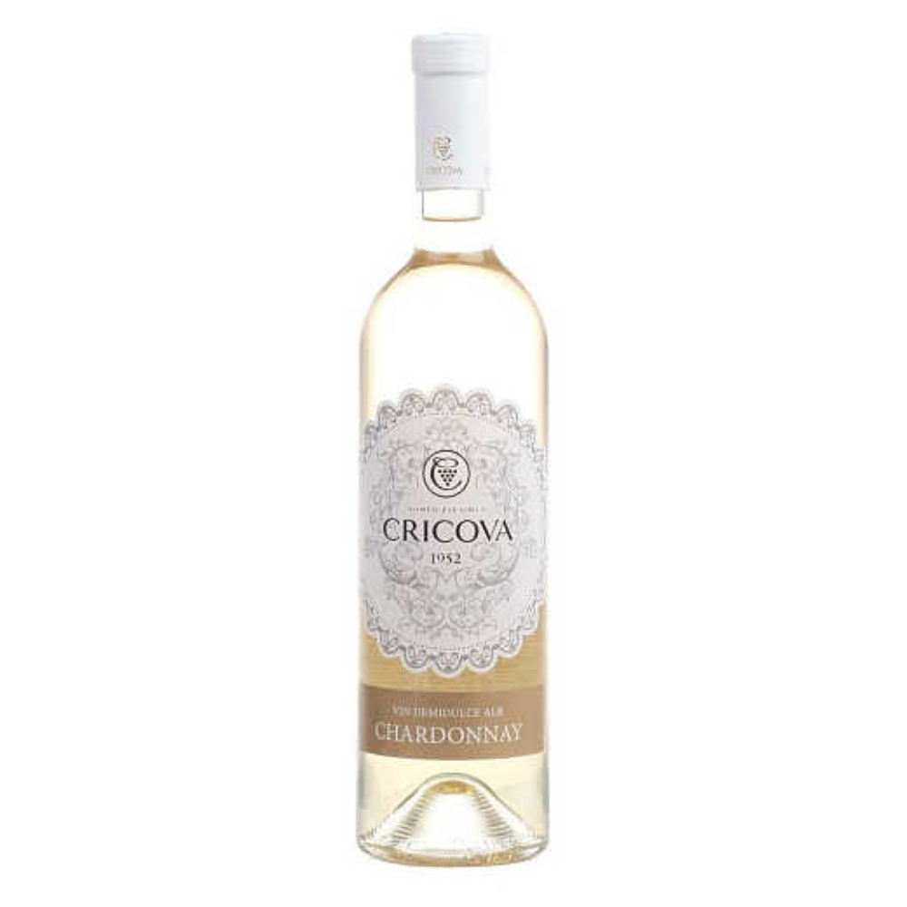 Вино Cricova Chardonnay белое полусладкое 0,75 л