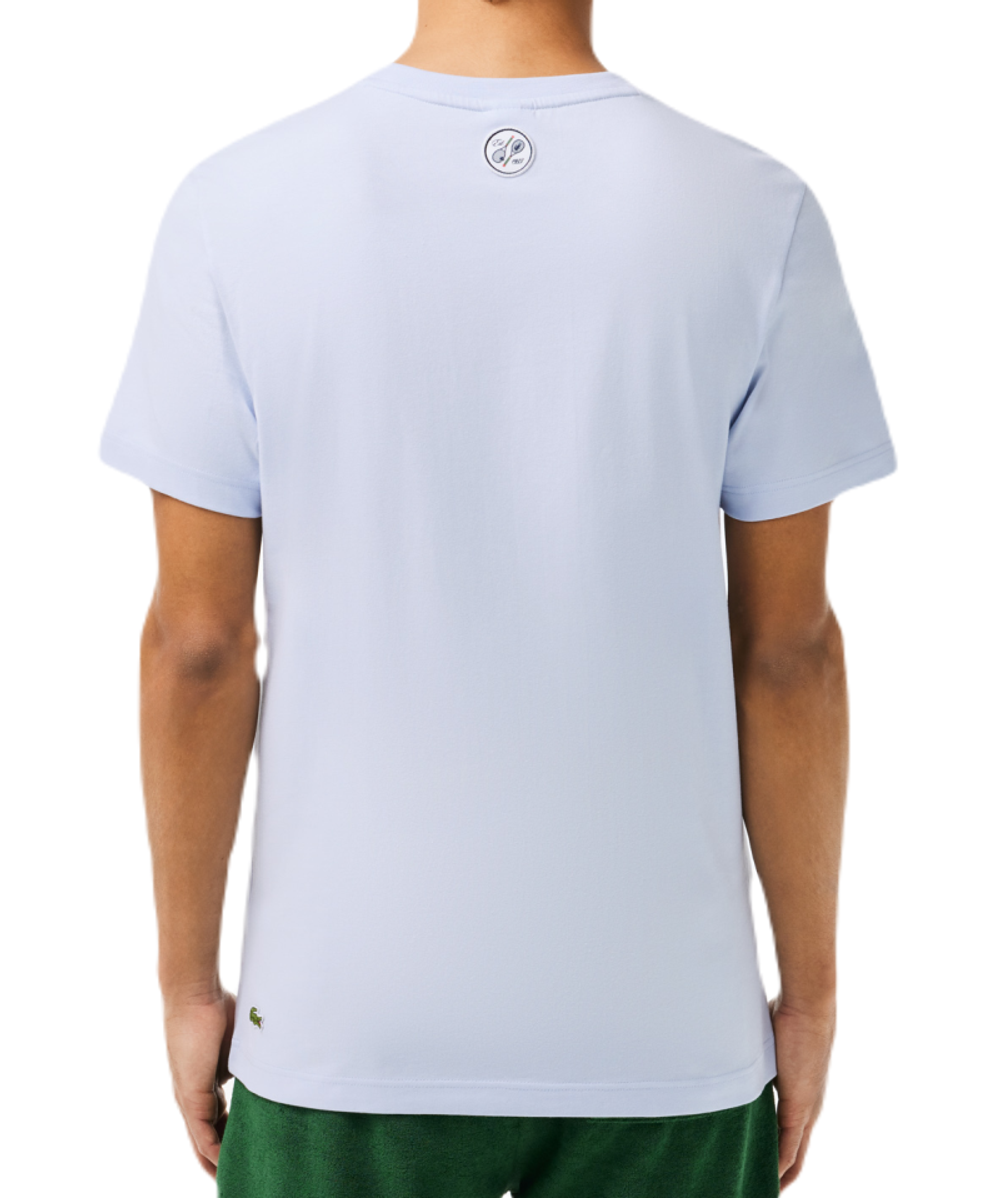 Мужская теннисная футболка Lacoste Roland Garros Edition Sport Cotton T-shirt - phoenix blue