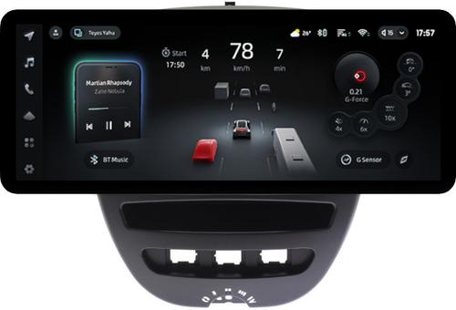 Магнитола для Citroen C1, Peugeot 107, Toyota Aygo - Teyes CC4PRO монитор 12.3" 2K QLED + рамка 10, Android 13, Быстрейшая, Snapdragon 778G, ИИ, CarPlay, DSP, 4G SIM-слот