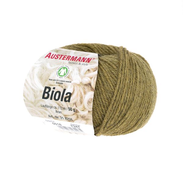 Пряжа Austermann (Аустерманн) Biola / уп.10 мот. по 50 г, 112 м, 12012