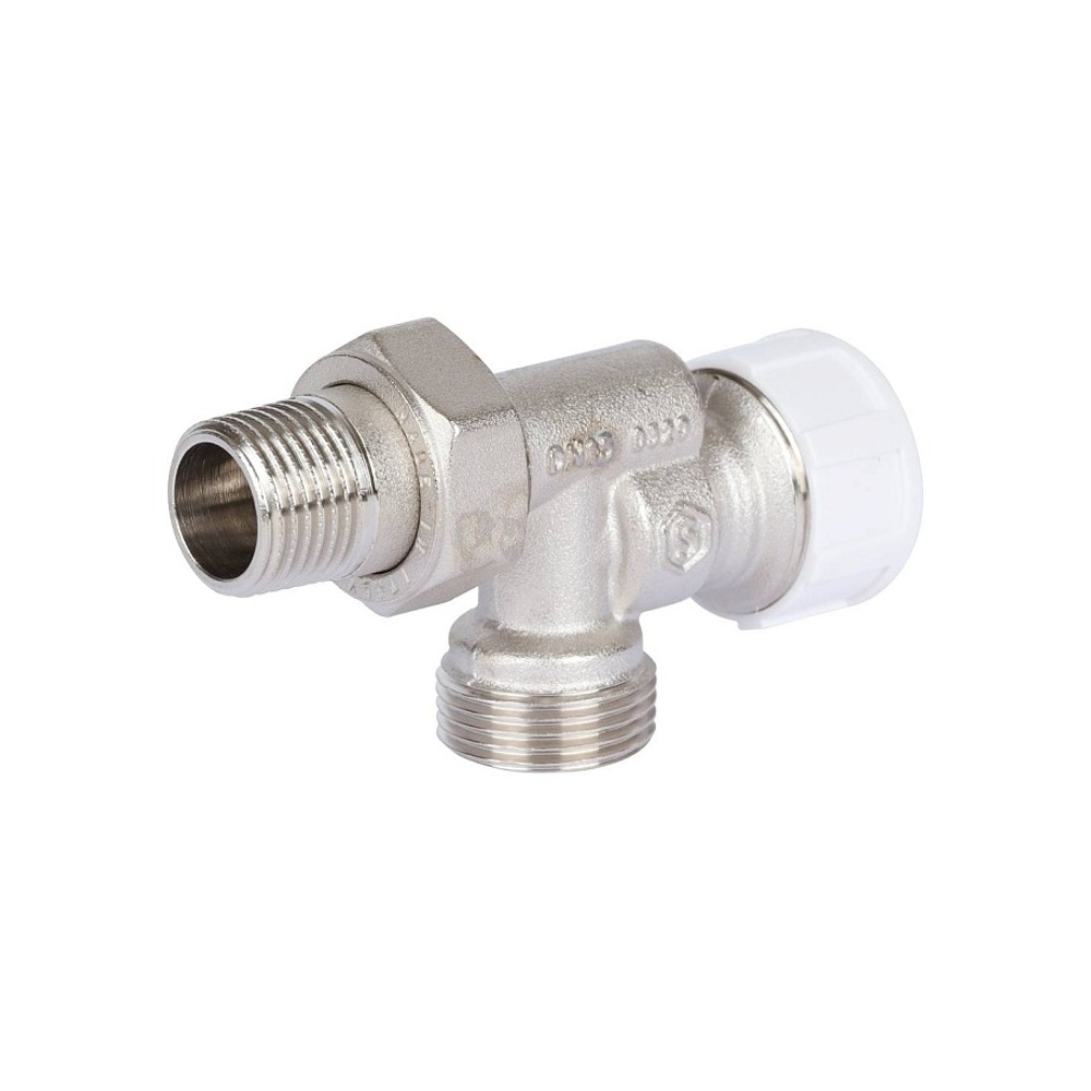 Клапан термостатический осевой STOUT - 1/2" x 3/4"EK (НР/НГ американка, PN10, Tmax 110°C)