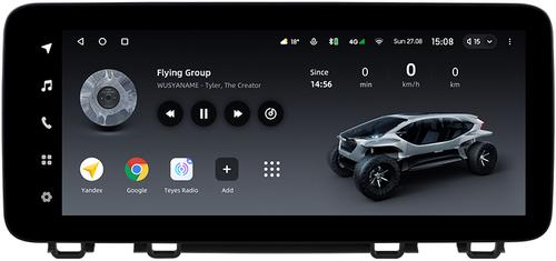Магнитола для Honda CR-V 5 2017-2022 - Teyes LUX ONE ROUND монитор 12.3" на Android 10, Быстрая, CarPlay, 4G SIM-слот
