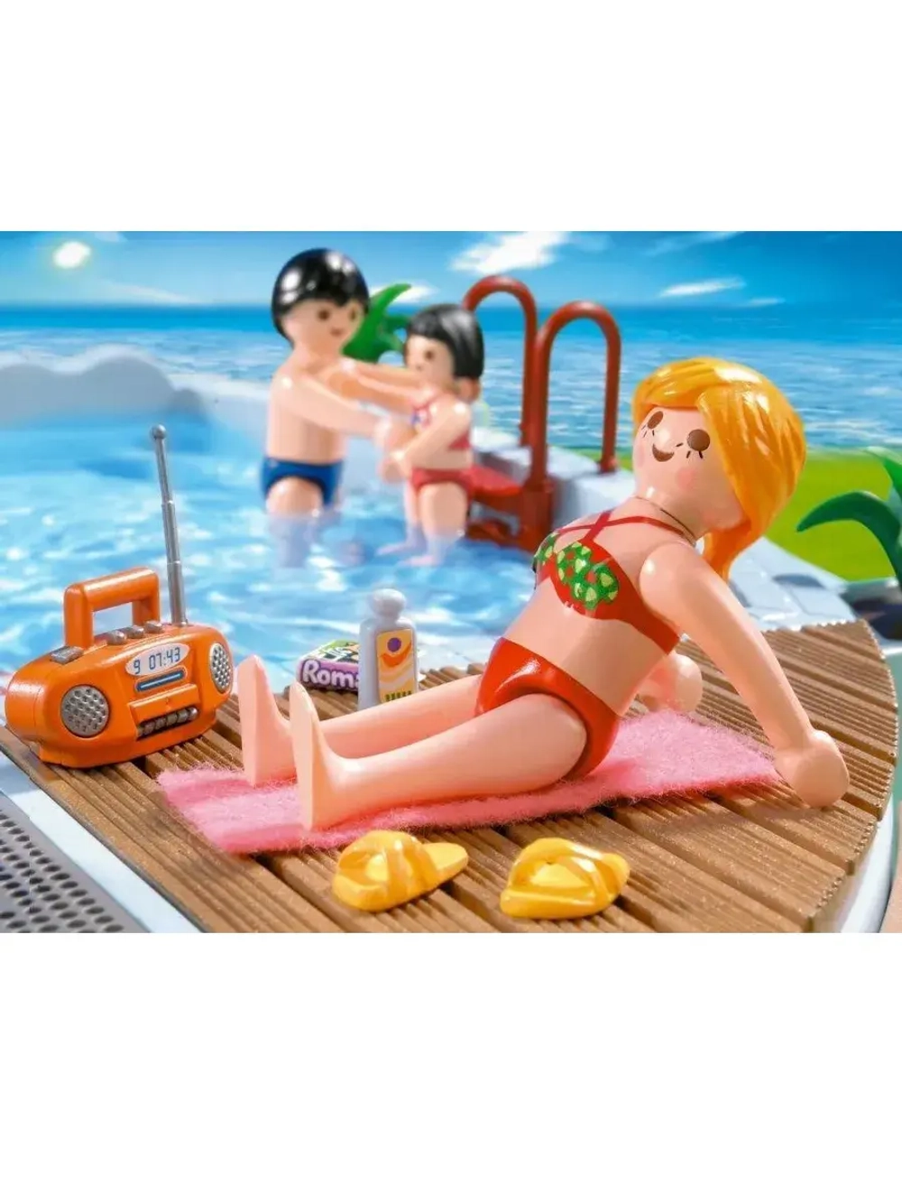Набор Бассейн с горкой Playmobil 4858