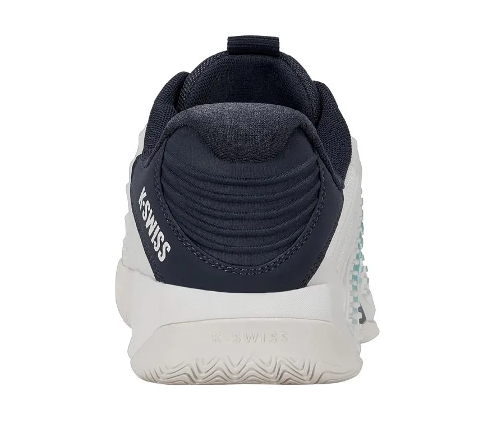 Мужские кроссовки теннисные K-Swiss Hypercourt Express 3 - blanc de blanc/carbon/baltic