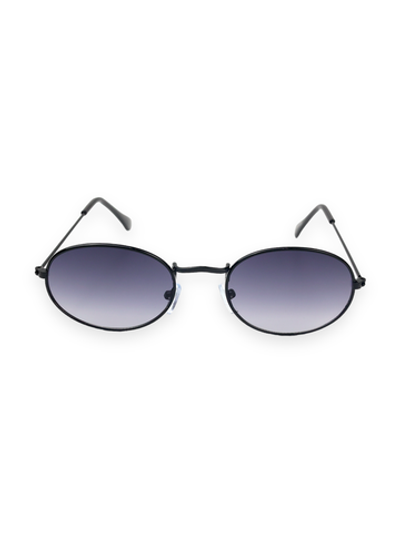 Очки детские солнцезащитные овальные, черный /синий