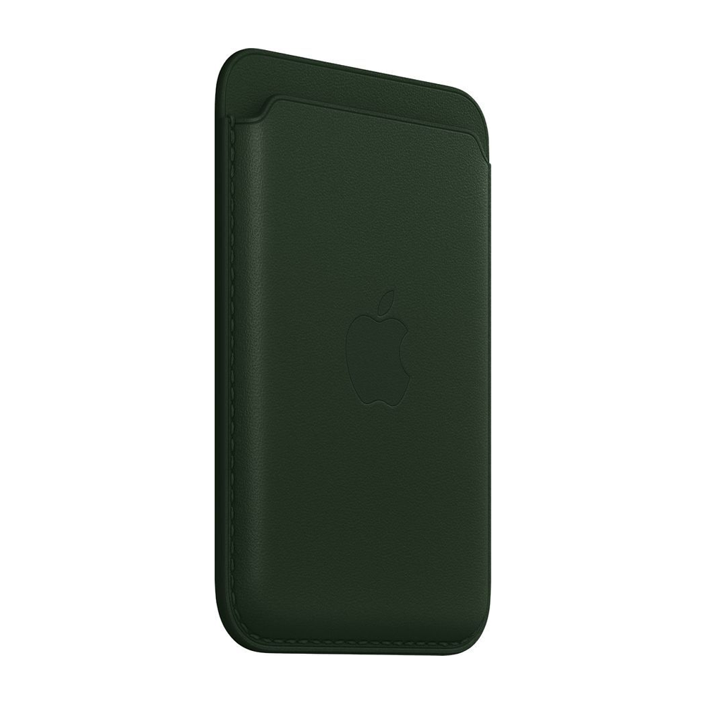 Кожаный чехол-бумажник с поддержкой MagSafe Apple Leather Wallet, Green
