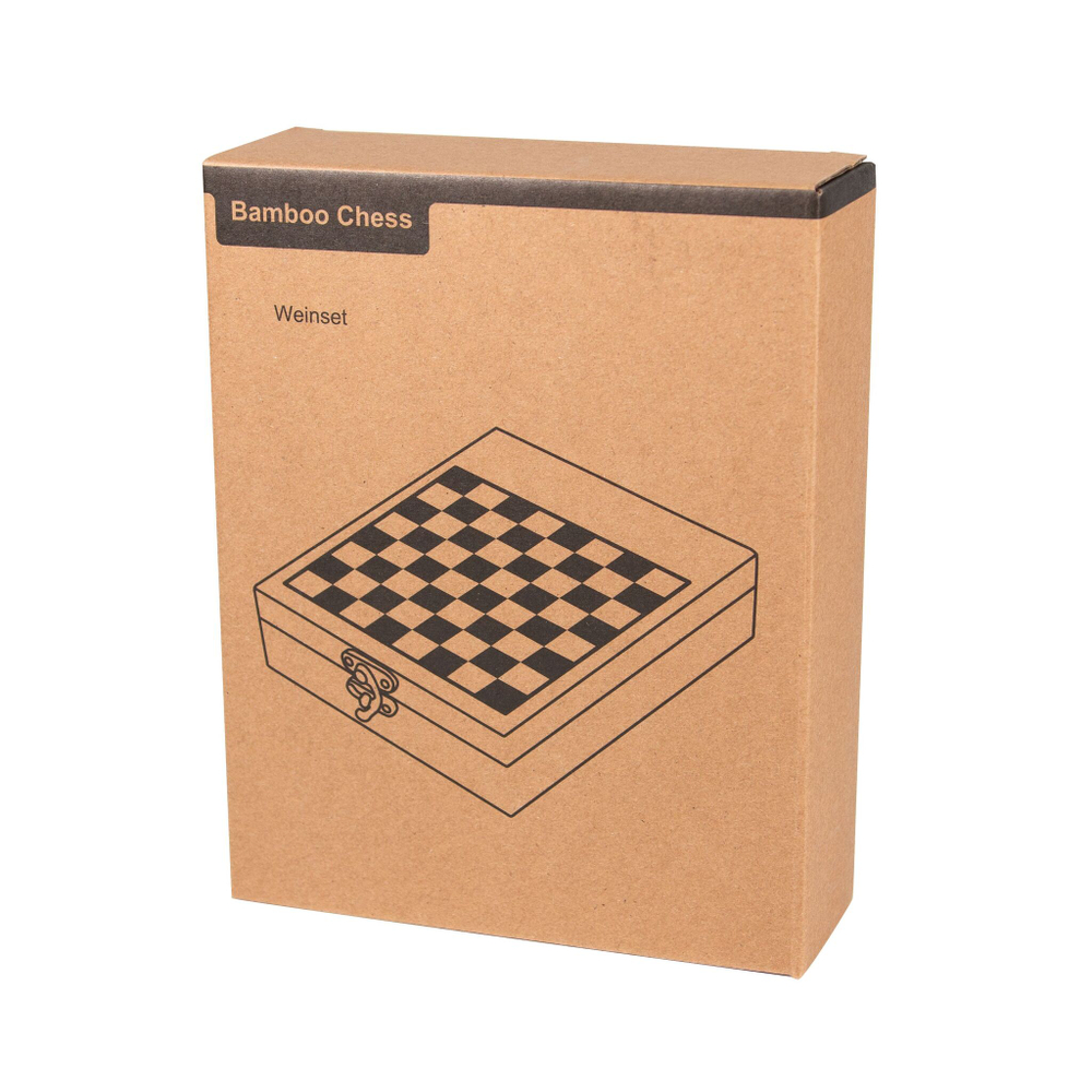 Набор для вина BAMBOO CHESS с игрой в шахматы
