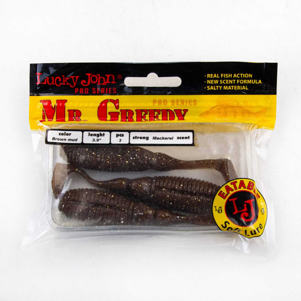 Виброхвост Lucky John Pro Series Mister Greedy 3.9" (99мм)