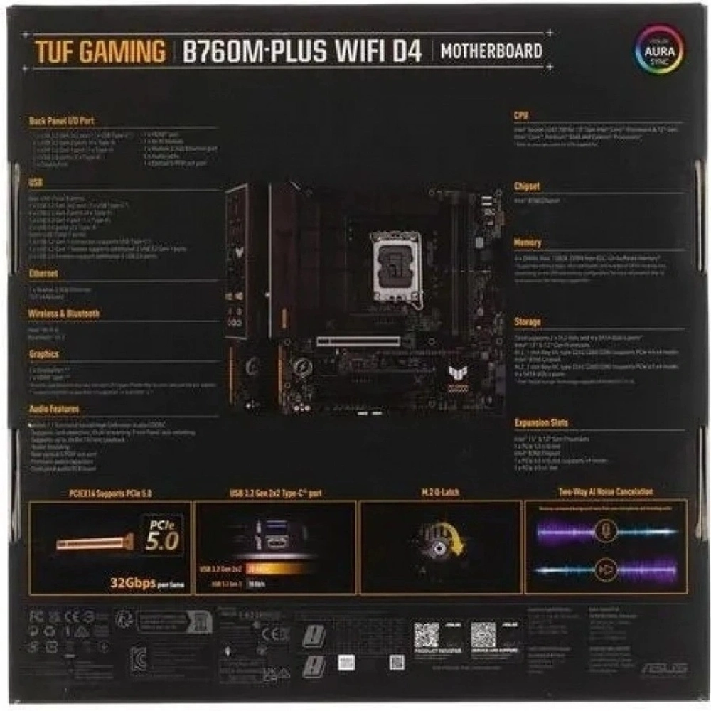 Материнская плата Asus TUF GAMING B760M-BTF WIFI D4 (90MB1E50-M0EAY0)