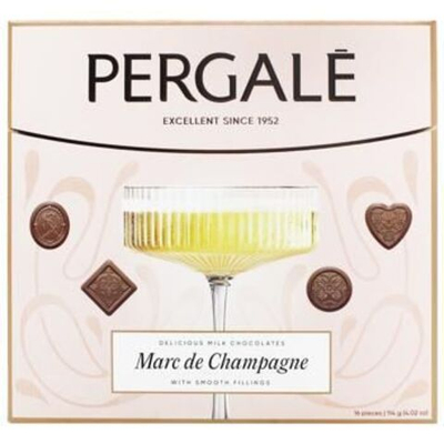 Набор шоколадных конфет PERGALЕ Marc de Champagne, 114 г (из Литвы)
