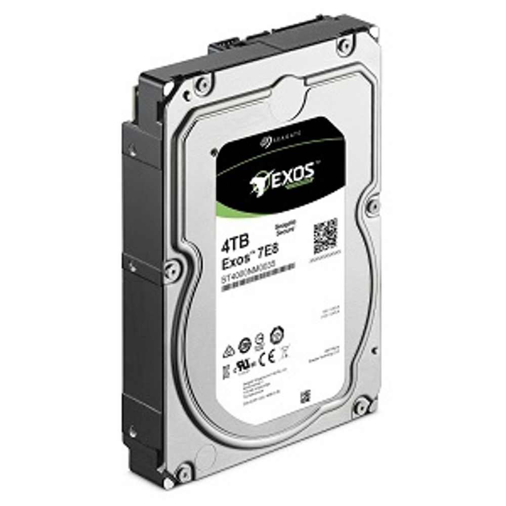 Жесткий диск HDD 4.0Tb Seagate, SATA-III, 256Mb, 7200rpm Exos 7E8 (ST4000NM000A)