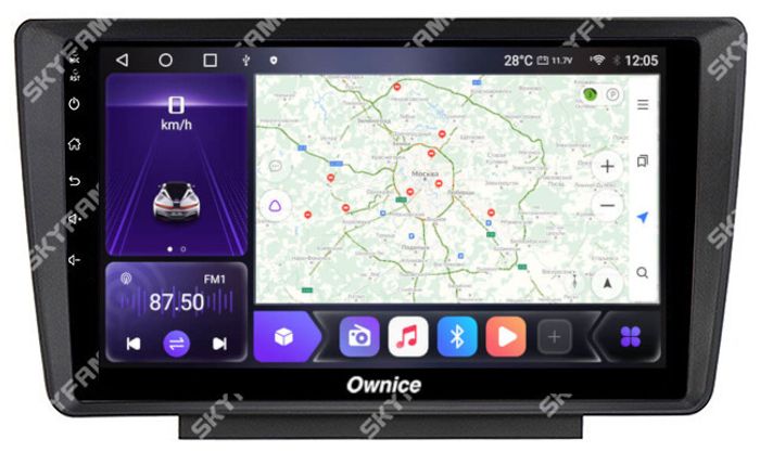 Магнитола для Skoda Octavia A5 2004-2013, Yeti 2009-2018 (Swing/Bolero) - Kuberg SF-9920 QLed, Android 12, Быстрая, CarPlay, 4G SIM-слот