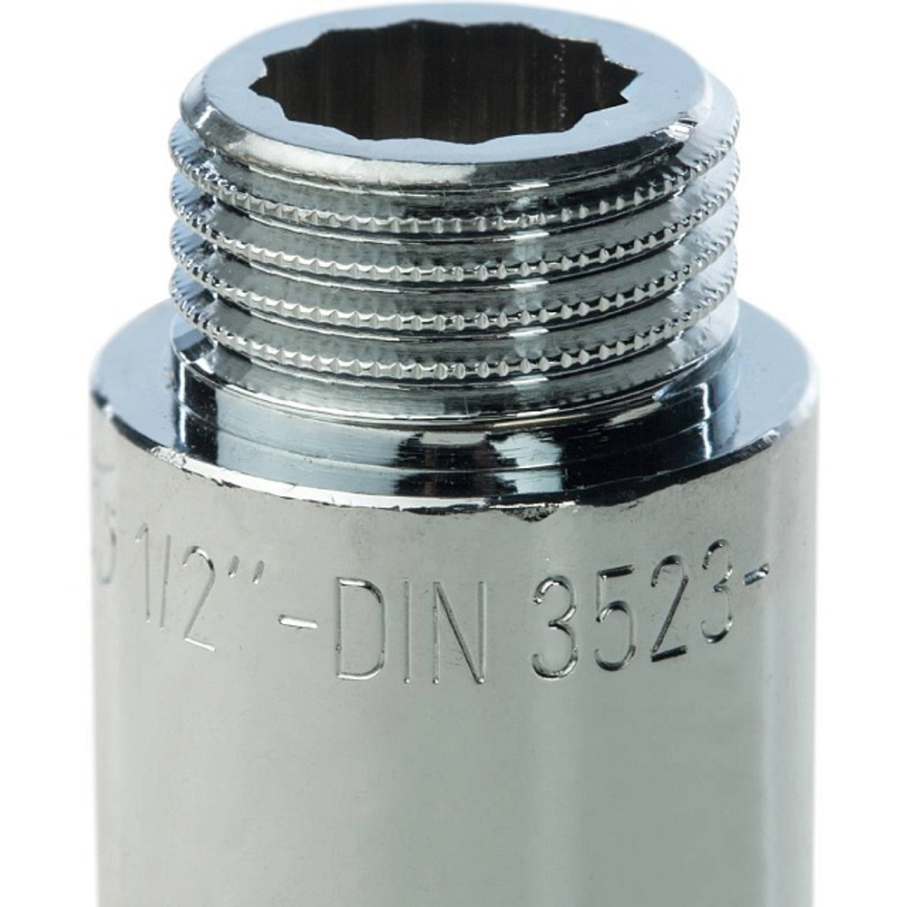 Удлинитель резьбовой STOUT SFT 0002 - 1/2" длина 50 мм (ВР/НР, латунь хромированная)