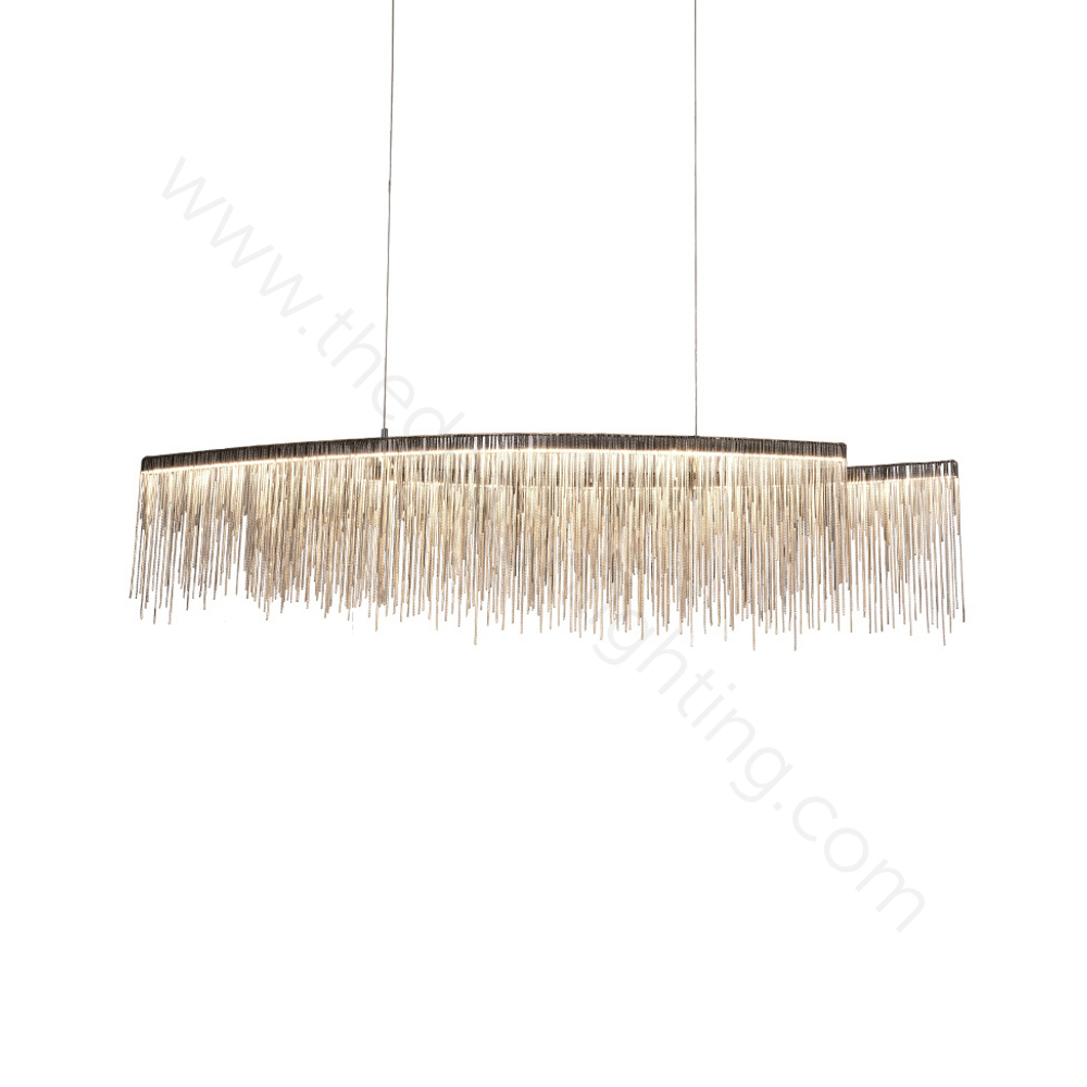 Pendant design lamp Waterfall  L100 (Silver)