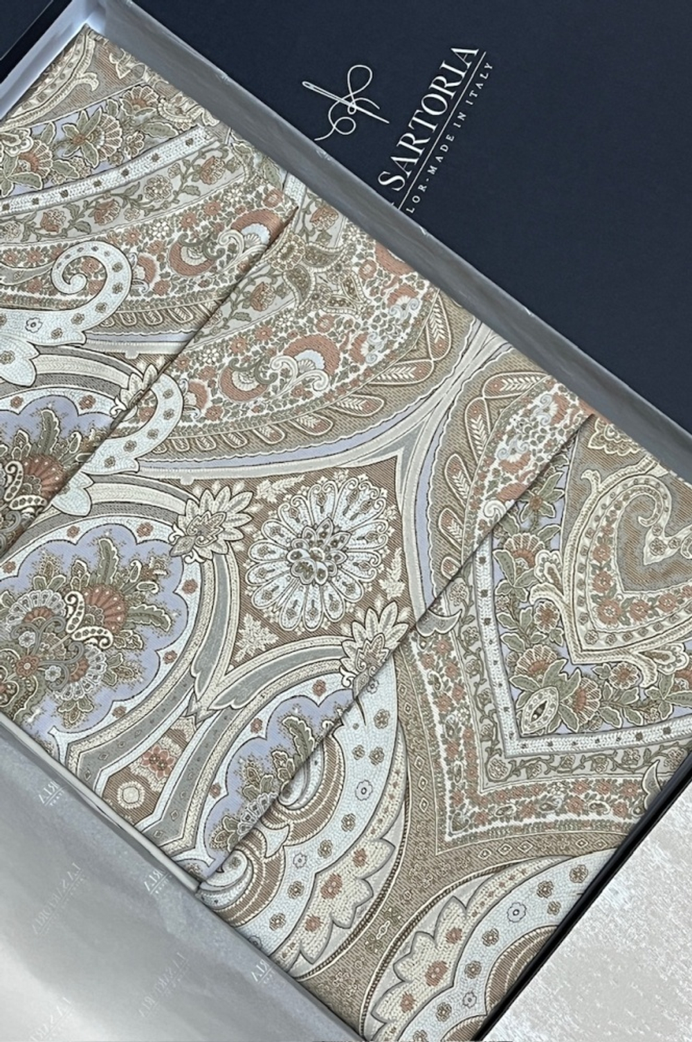 Постельное белье 2 спальное евро Sartoria La Dama дамаско бежевое