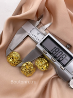 Пуговицы золото мятые