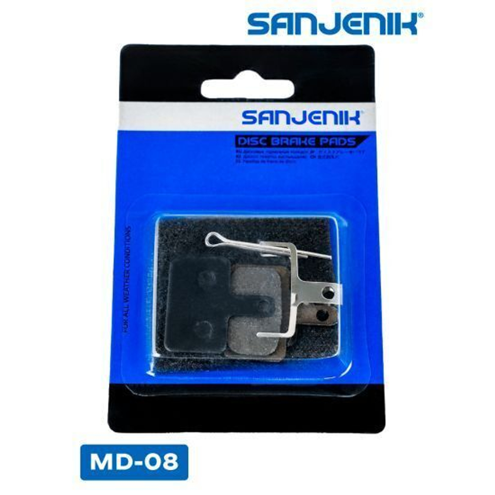 Колодки тормозные Sanjenik MD-08 Yokamura Raptor 11, Yokamura Raptor 13, Falcon Zero 10x