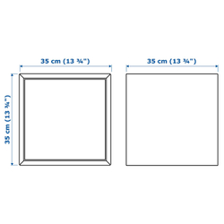 IKEA EKET  (ИКЕА ЕКЕТ)  -  Шкафчик с дверцей - коричневый орех 35x35x35 см